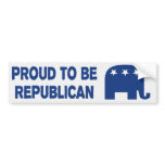 Proud To Be Republican Bumper Sticker bumper stickers