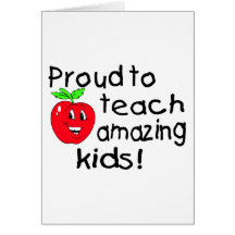 Proud To Teach Amazing Kids (Apple) Card