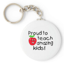Proud To Teach Amazing Kids (Apple) Keychains