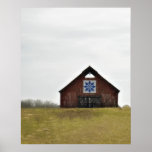 Proud Traditions  barn, quilt on rainy day