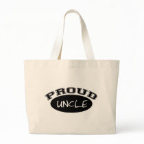 Proud Uncle (Black) Canvas Bags