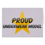 Proud Underwear Model Greeting Card