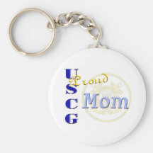 Proud USCG Mum Key Chain