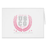 Proud USCG Wife Crest Greeting Card
