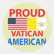 Proud Vatican American Sticker