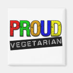 Proud Vegetarian Fridge Magnet