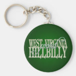 Proud West Virginia Hillbilly Keychain