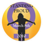 Proud Women's Day Sticker