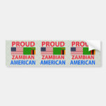 Proud Zambian American Bumper Stickers