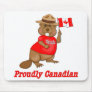 Proudly Canadian Beaver Mouse Pads