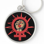 Proudly Feminist keychains