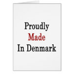 Proudly Made In Denmark Card