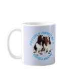 Proudly Owned by a Basset Hound Coffee Mugs