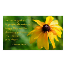 Proust Quote Thank You Business Card