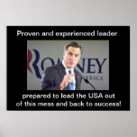 Proven and experienced leader prepared to lead the posters