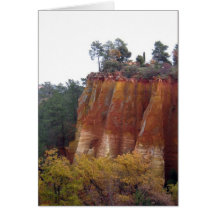 Provence Red Cliffs Card