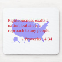Proverbs 14.34 and America Mousepads