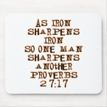 Proverbs 27:17 mouse mats