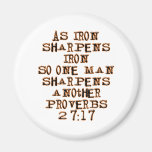 Proverbs 27:17 refrigerator magnet