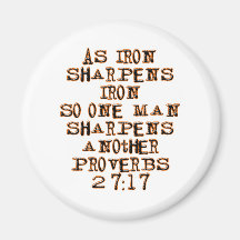 Proverbs 27:17 refrigerator magnet