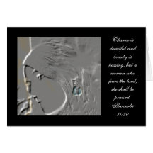 Proverbs 31:30 greeting card