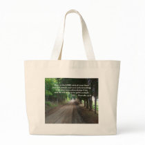 Proverbs 3:5-6 Christian Bible Verse Poster Canvas Bag