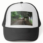 Proverbs 3:5-6 Christian Bible Verse Poster hats