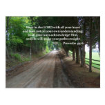 Proverbs 3:5-6 Christian Bible Verse Poster Post Card
