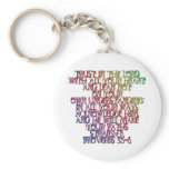 Proverbs 3:5-6 key chain