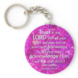 Proverbs 3:5-6 Trust in the Lord keychains