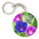 Proverbs - Morning Glories Keychain