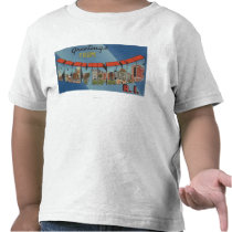 Providence, Rhode Island - Large Letter Scenes T-shirt