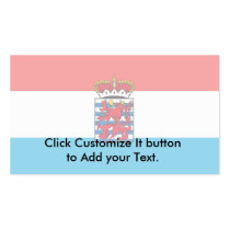 Province Of Luxembourg, Belgium flag Business Card Templates