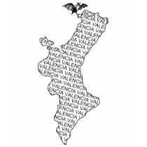 Province Valencia Bat Black t-shirts