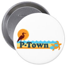 Provincetown "Beach" Design. Button