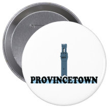 Provincetown "Lighthouse" Design. Button