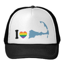 Provincetown "Love" Design. Mesh Hats