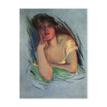 Provocative Lady with Cherry postcards