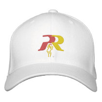 PR's White Golf Hat Embroidered Baseball Cap