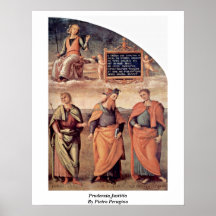 Prudenzia Justitia By Pietro Perugino Poster