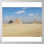 Pryamids at Giza posters