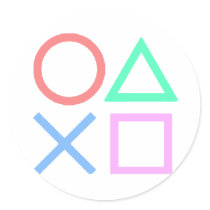 PS Buttons Round Stickers