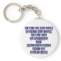 Psalm 103:12 keychains