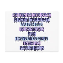 Psalm 103:12 post cards