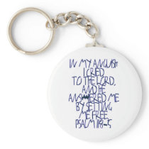 Psalm 118:5 key chains