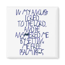 Psalm 118:5 magnet