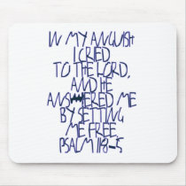 Psalm 118:5 mouse pad