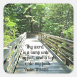 Psalm 119:105 Thy word is a lamp... Sticker