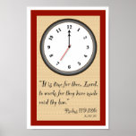 Psalm 119:126 Scripture Poster Print