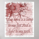 Psalm 119 Bible Verse Christian Poster posters